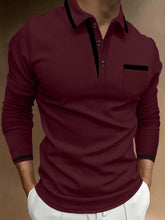 MEN'S LONG SLEEVE SLIM FIT POLO SHIRT