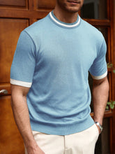 MEN'S CONTRAST COLOR CREW NECK T-SHIRT