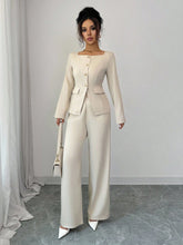 WOMEN'S SOLID COLOR JACKET AND PANTS