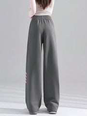 CASUAL STRIPED SIDE PANEL PANTS