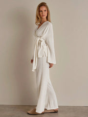 CASUAL LONG SLEEVE TOP AND PANTS SET