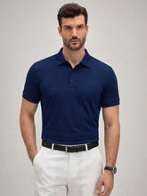 MEN'S SOLID COLOR SHORT SLEEVE POLO SHIRT