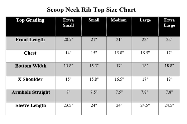 SCOOP NECK RIB TOP – Rising