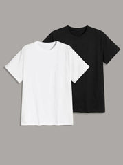 BASICS MEN 2PCS ROUND NECK TEE
