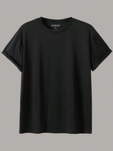 MEN ROUND NECK TEE BLACK