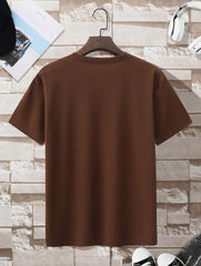 MEN ROUND NECK TEE CHOCOLATE