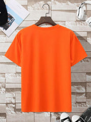 MEN ROUND NECK TEE ORANGE