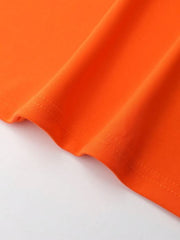 MEN ROUND NECK TEE ORANGE