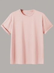 MEN ROUND NECK TEE PINK