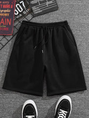LOOSE FIT MEN'S DRAWSTRING WAIST SHORTS