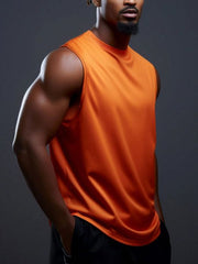 MEN'S ROUND NECK SLEEVELESS VEST