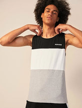 MEN COLOURBLOCK TANK TOP