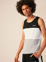 MEN COLOURBLOCK TANK TOP