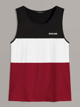 MEN COLOURBLOCK TANK TOP