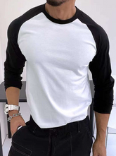 MEN COLOR BLOCK RAGLAN SLEEVE TEE