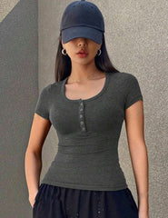 SOLID COLOR SHORT SLEEVE T-SHIRT