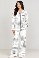 WOMEN’S POLKA DOT PAJAMA SET | SOFT SINGLE JERSEY SLEEPWEAR