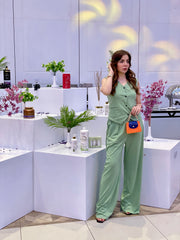 SOLID COLLARLESS V-NECK FRONT BUTTON VEST WAISTCOAT SUIT