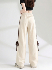 TIE-UP BOW VERSATILE CARGO PANTS