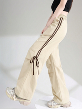 TIE-UP BOW VERSATILE CARGO PANTS