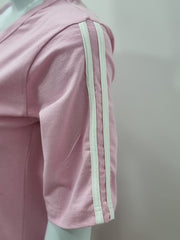 WOMEN SUMMER DOUBLE STRAPE TRACKSUIT-PINK