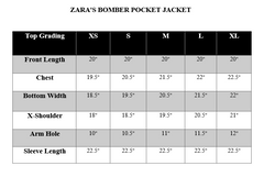 ZARA'S BOMBER POCKET JACKET-SLIVER