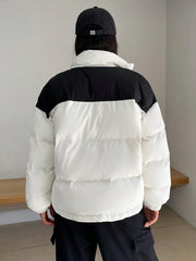 WOMEN'S LOOSE FIT LONG SLEEVE PUFFER JACKET