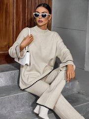 WOMEN'S SIMPLE CASUAL SWEATER SET