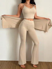 KNITTED CAMI AND FITTED LOUNGE PANTS SET