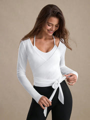 CASUAL TIE-UP LONG SLEEVE TOP