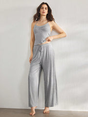 HALTER TOP AND LONG PANTS PAJAMAS SET