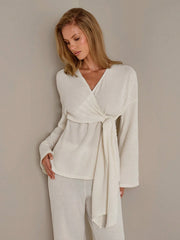 CASUAL LONG SLEEVE TOP AND PANTS SET