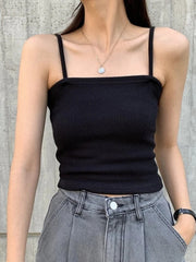 Solid Rib Knit Cami Top