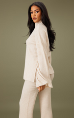 LUXE RIB KNIT OVERSIZED JUMPER