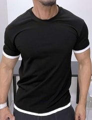 MEN CONTRAST TRIM TEE