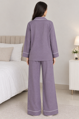 LAVENDER WOMEN’S PAJAMA SET | SOFT SINGLE JERSEY SLEEPWEAR