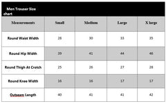 MEN SOLID COLOR DRAWSTRING WAIST SHUTTLE-WOVEN CASUAL PANTS