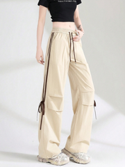 TIE-UP BOW VERSATILE CARGO PANTS