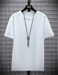 MEN SOLID DROP SHOULDER TEE