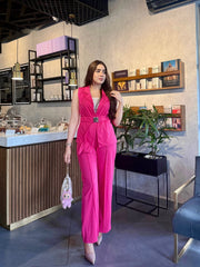 ASYMMETRICAL HEM PEAK LAPEL WAISTCOAT SUIT