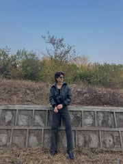 UNISEX PADDED FAUX LEATHER BOMBER JACKET