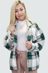 OVERSIZED CHECK SHACKET- GREEN