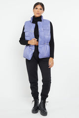 SPECTRUM BLUE POCKET DETAIL GILET