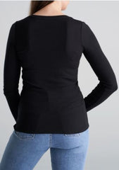 WOMEN'S LONG SLEEVE SHIRT WITH BUTTON