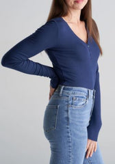 WOMEN'S LONG SLEEVE SHIRT WITH BUTTON